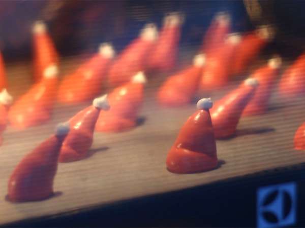 Meringues Santa klobuki - Priprava korak 4