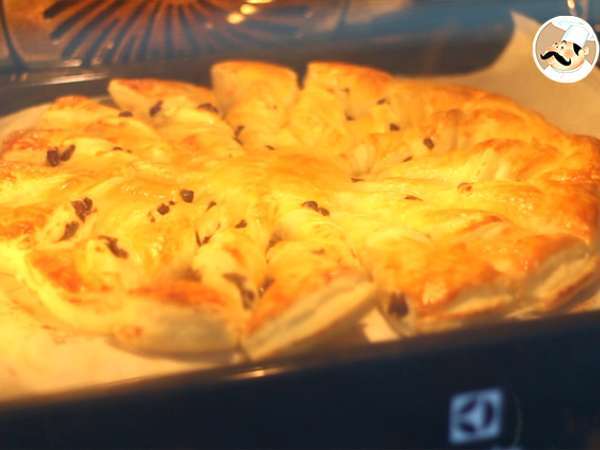 Vanilijev in čokoladni sončni kolač - Priprava korak 7