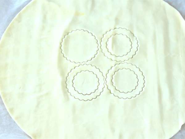 Maline in maskarpone vol au vents - Priprava korak 1