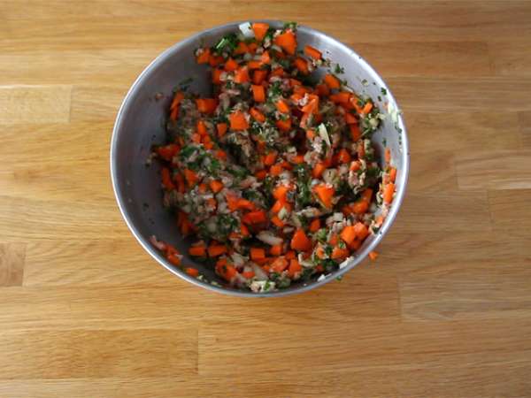 Tradicionalni kapun s kostanji - Priprava korak 1