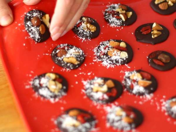 Beggars, čokolade s suhim sadjem - Priprava korak 4