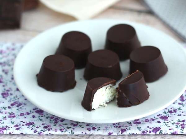 Čokolade s kokosovim polnilom v slogu Bounty - Priprava korak 5