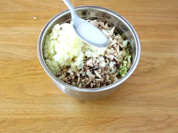 Banh Bao, majhne parne žemljice - Priprava korak 3