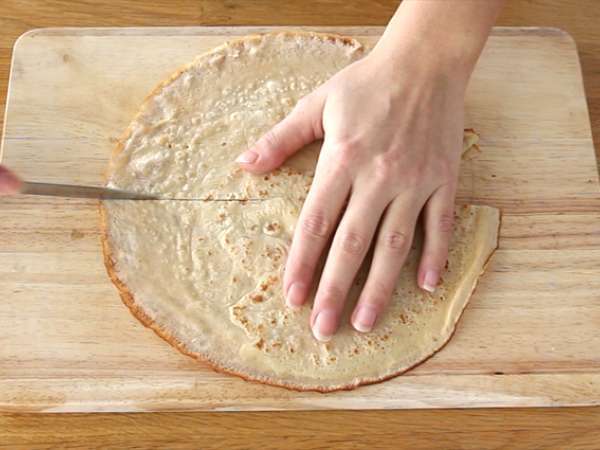 Palačinke Samoussas s karameliziranimi jabolki - Priprava korak 5