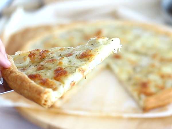 Torta iz listnatega testa z jeruzalemskimi artičokami - Priprava korak 5