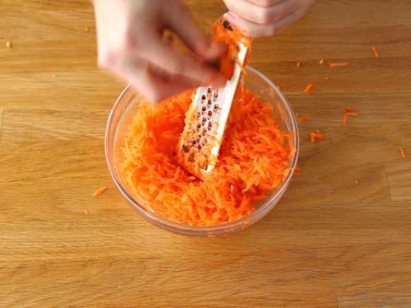 ameriška solata coleslaw (solata iz zelja in korenja) - Priprava korak 2