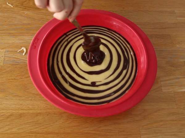 Torta Zebra, eksotični marmor (italijanski marmor) - Priprava korak 6