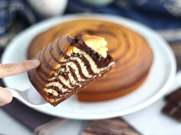 Torta Zebra, eksotični marmor (italijanski marmor) - Priprava korak 8