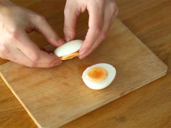 Jajca Mimosa, na voljo v 4 različicah - Priprava korak 1