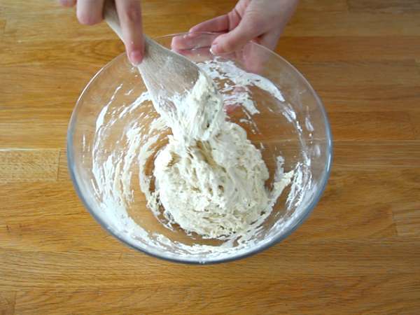 Ekspresne kruhove palčke brez gnetenja - Priprava korak 2