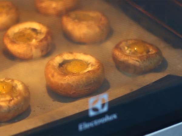 Gobe s prepeličjimi jajci - Priprava korak 4