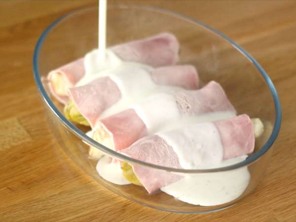 Šunka endivija au gratin - Priprava korak 6