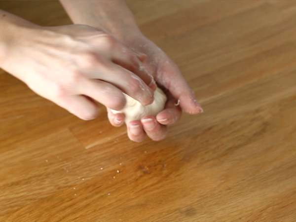 Pecivo za pico z nadevom iz šunke in sira - Priprava korak 5