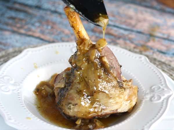 Konfit jagnjetine z medom in timijanom - Priprava korak 5