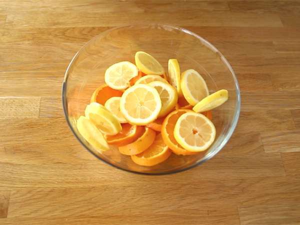 Citrusova sangrija - Priprava korak 1