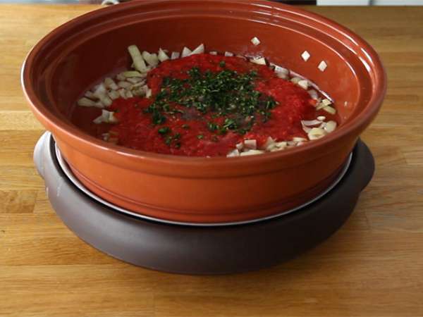 Tadžin iz kefte (mlete mesne kroglice z začimbami in zelišči) - Priprava korak 1