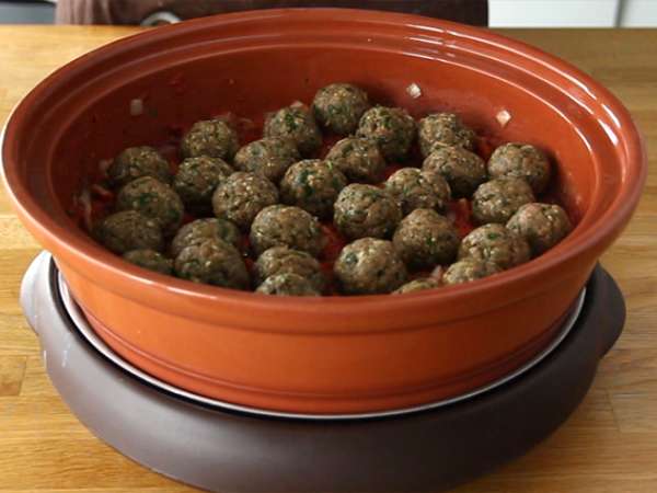 Tadžin iz kefte (mlete mesne kroglice z začimbami in zelišči) - Priprava korak 5