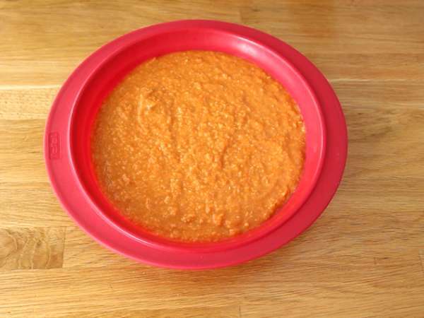 Torta s sladkim krompirjem in kokosovim fondantom - Priprava korak 5