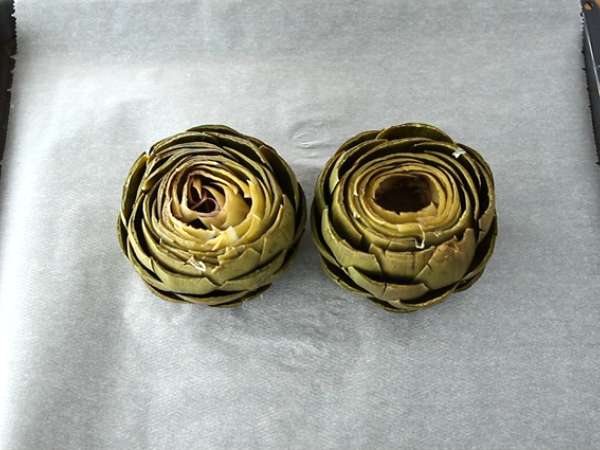 Pečene artičoke - Priprava korak 4