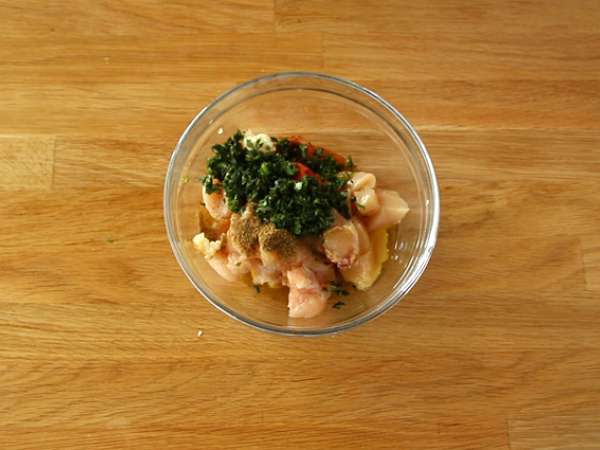 Kebabi s piščancem in papriko - Priprava korak 2