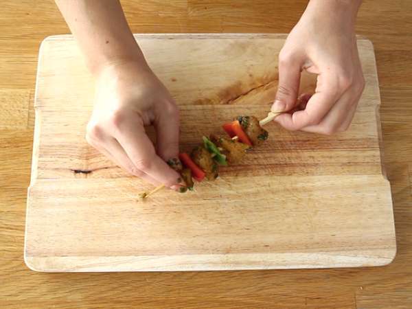 Kebabi s piščancem in papriko - Priprava korak 3