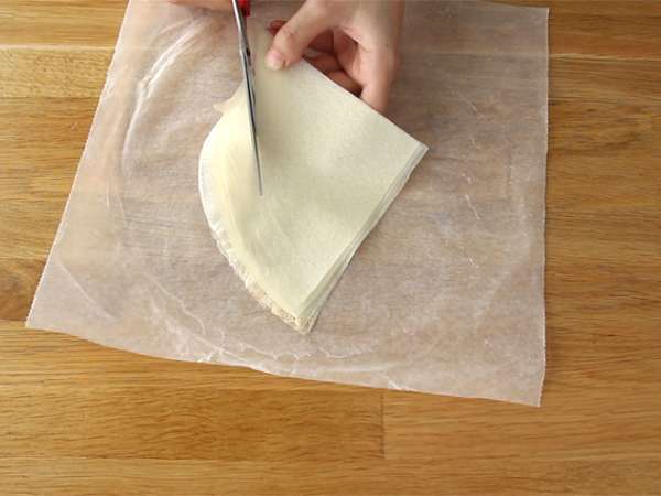 Opečni piškoti z Bündnerfleischom - Priprava korak 1