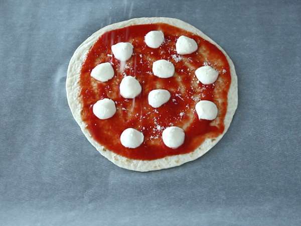 Pizza tortilla express - Priprava korak 2