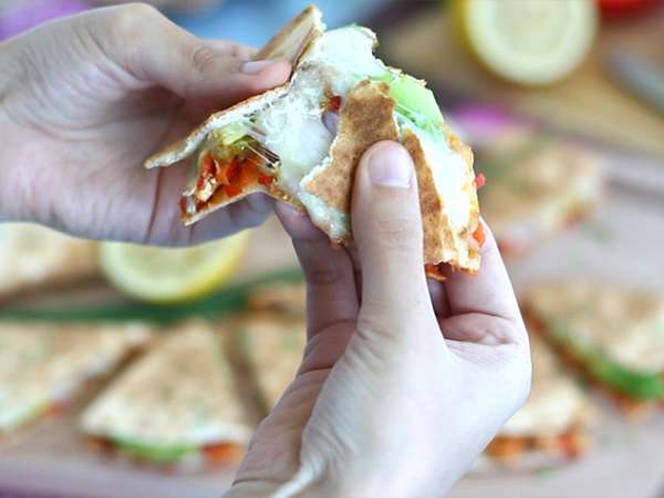 Piščanec in avokado quesadillas - Priprava korak 7