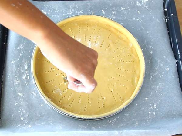 Francija modra bela rdeča pita - Priprava korak 1