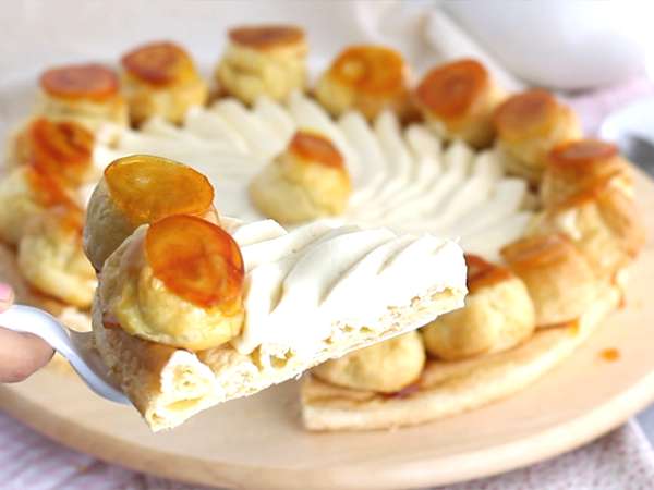 Recept Saint Honoré, razložen korak za korakom v videu - Priprava korak 20