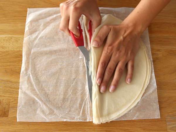 Samoussas s kozjim sirom in medom - Priprava korak 2