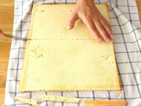 Torta z mangom in malinami - Priprava korak 8