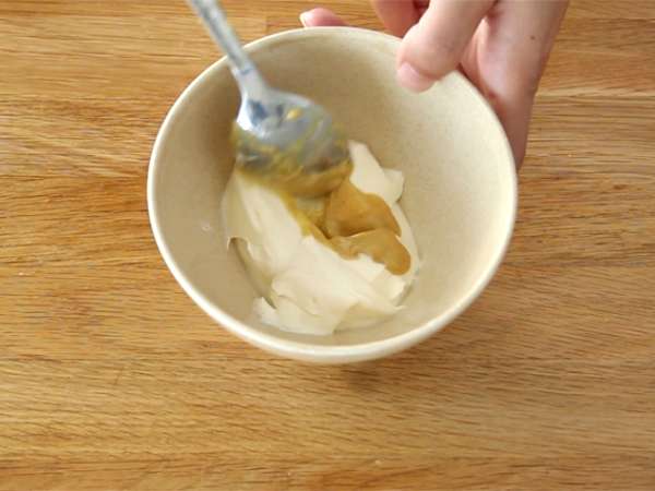 Skuša z gorčico - Priprava korak 1