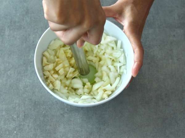 Buča s kozicami - brazilsko Camarão na moranga - Priprava korak 2