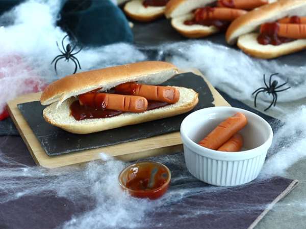 Krvavi hot dogi za noč čarovnic - Priprava korak 5