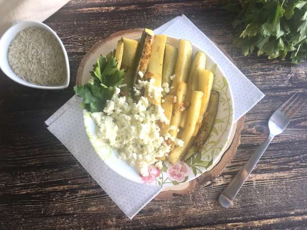 Bučke z limono in feta sirom - Priprava korak 6