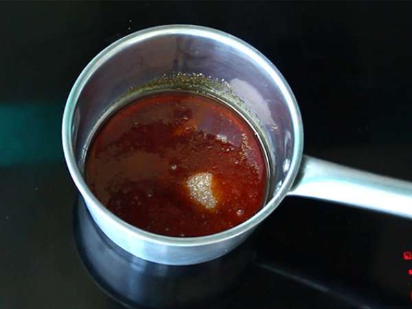 Čokolada in slan masleni karamelni fondant - Priprava korak 3