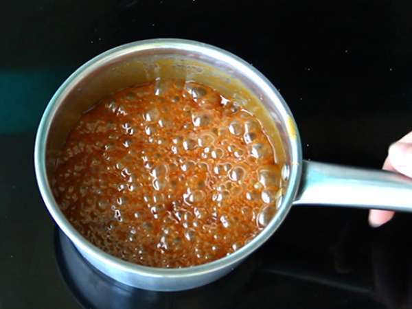 Čokolada in slan masleni karamelni fondant - Priprava korak 4