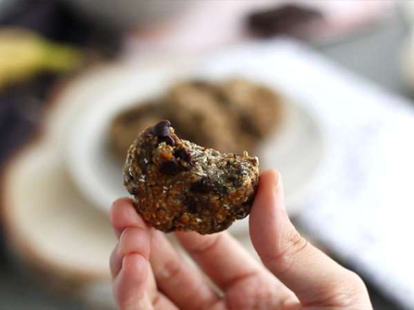 Piškotki s 3 sestavinami iz banan in čokolade - Priprava korak 4