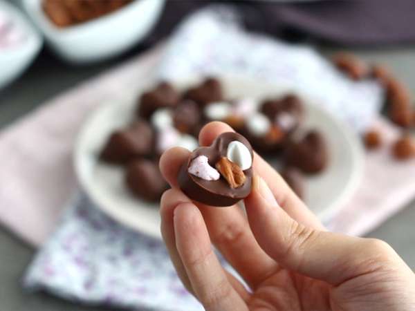 Čokolade z marshmallow in lešniki - Priprava korak 5