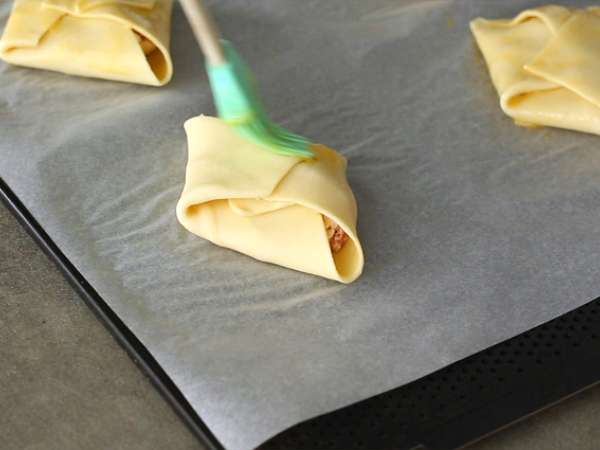 Fagottini z dimljenim lososom in kozjim sirom - Priprava korak 4