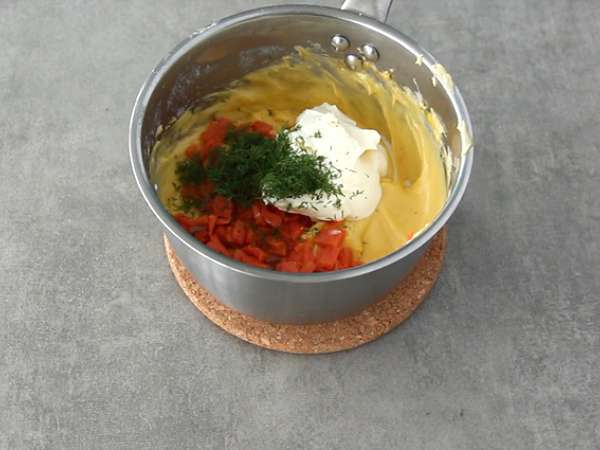 Sufle s prekajenim lososom in fromage frais - Priprava korak 3