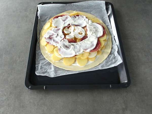Raclette pita - Priprava korak 4