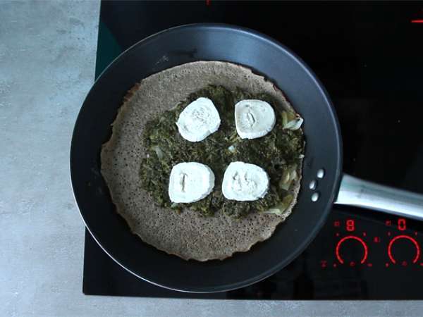 Galeta iz kozjega sira in špinače - Priprava korak 2