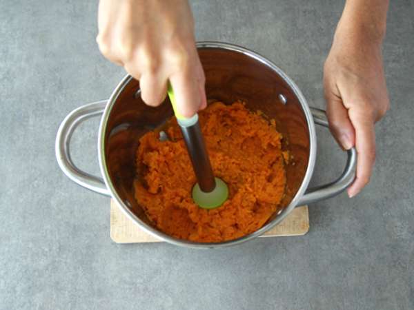 Sladki krompirjevi njoki (enostavni njoki) - Priprava korak 1