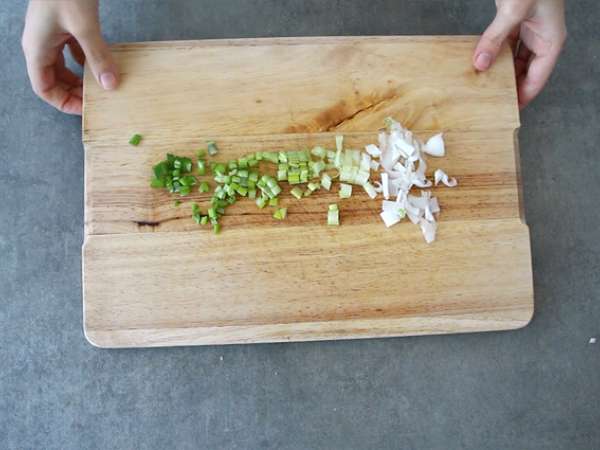 Okonomiyaki - japonska omleta - Priprava korak 2