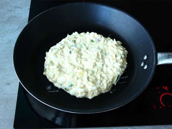 Okonomiyaki - japonska omleta - Priprava korak 4