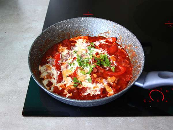 Testenine s chorizom - Priprava korak 4