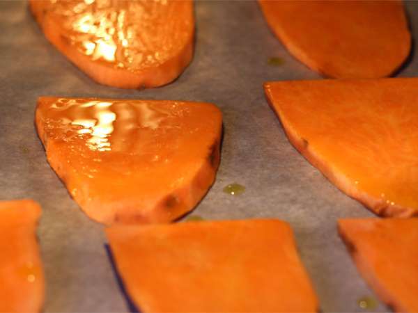 Toast iz sladkega krompirja - Priprava korak 1