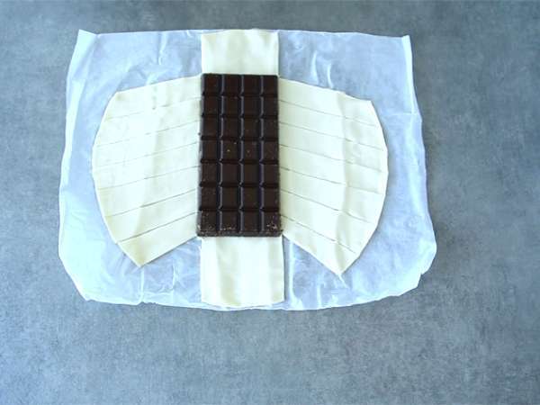 Čokoladno listnato testo - Priprava korak 1